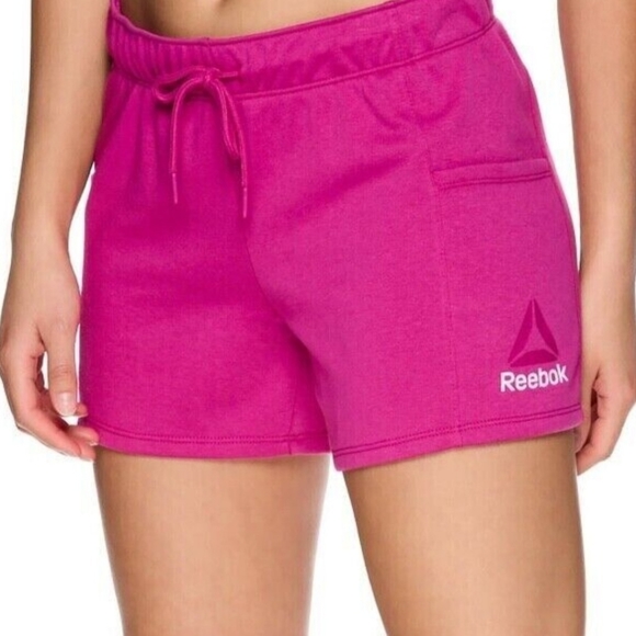 * Reebok XL athletic fitness shorts fuchsia red drawstring waistline s… - Picture 1 of 7